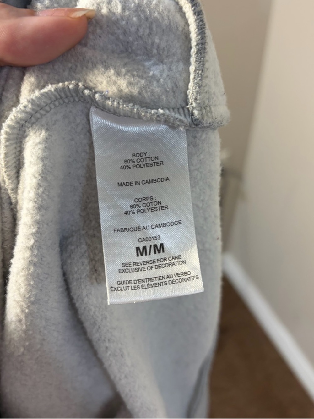 Champion Light Gray Hoodie with Pink Logo Script - Picture 5 of 8